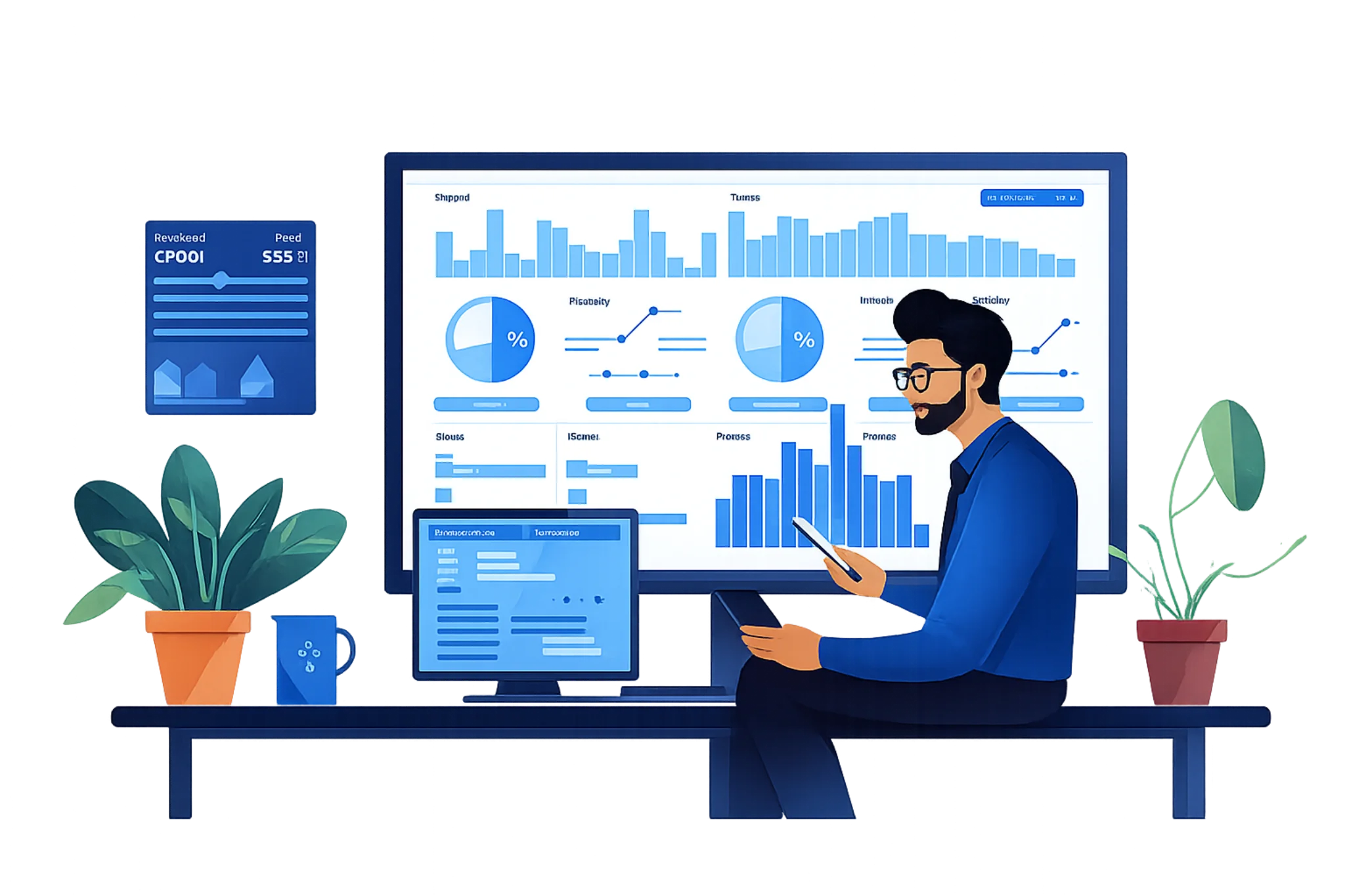 ERP Login Illustration